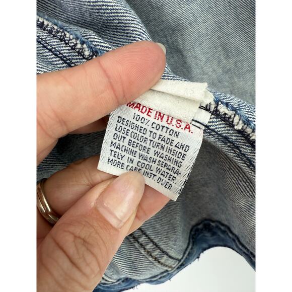 Calvin Klein Vtg. 80’s 90’s Denim Trucker Jacket Women S Estimated Grunge Jean - Picture 9 of 9